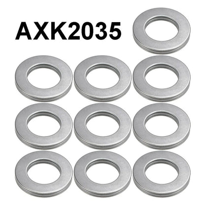 10pc AXK2035 Thrust Needle Roller Bearings 20x35x2mm with Washers