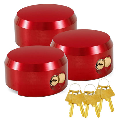 3 Pack Puck Locks for Trailers - Keyed Alike Aluminum Door Locks