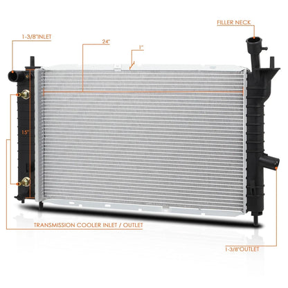 Aluminum OE Style Radiator for Ford Tempo/Ghia/Topaz (1992–1994) DPI-1322