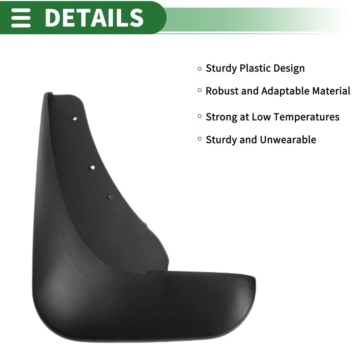 Mud Flaps Splash Guards for Ford Focus Hatchback (2009–2011) W/ Mounts