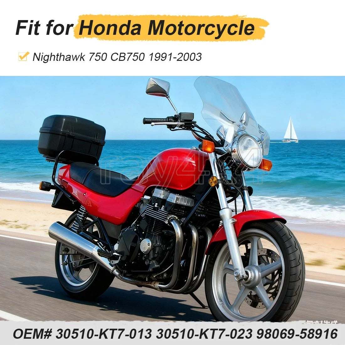 Coil Set for Honda CB750 Nighthawk (1991–2003) - Ignition Coils & Spark Plug Caps