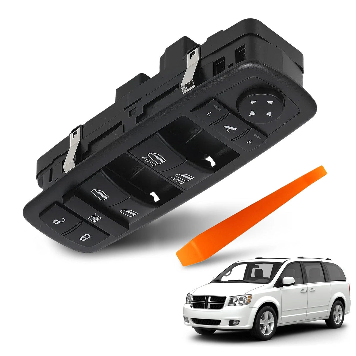 Driver Side Power Window Switch for Chrysler Town & Country (2012–2016) ATIFX9, SM1871, DWS1834, 68110872AA, 68298872AA