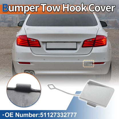 1 Pcs Rear Tow Hook Cover for BMW 5 Series (No. 51127332777) Ice Silver