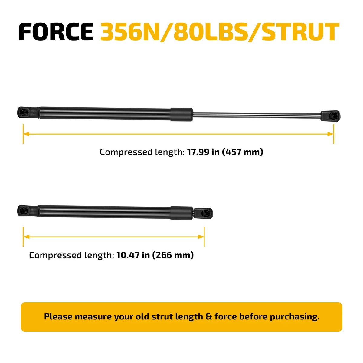 Gas Shocks Struts Lift Support for Tool Box Chest SE180P80
