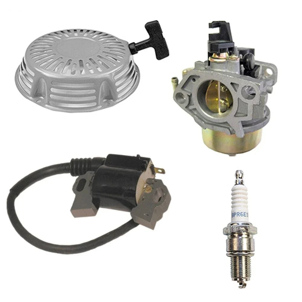 Carburetor Ignition Coil Recoil Spark Plug Kit for Honda GX340 GX390
