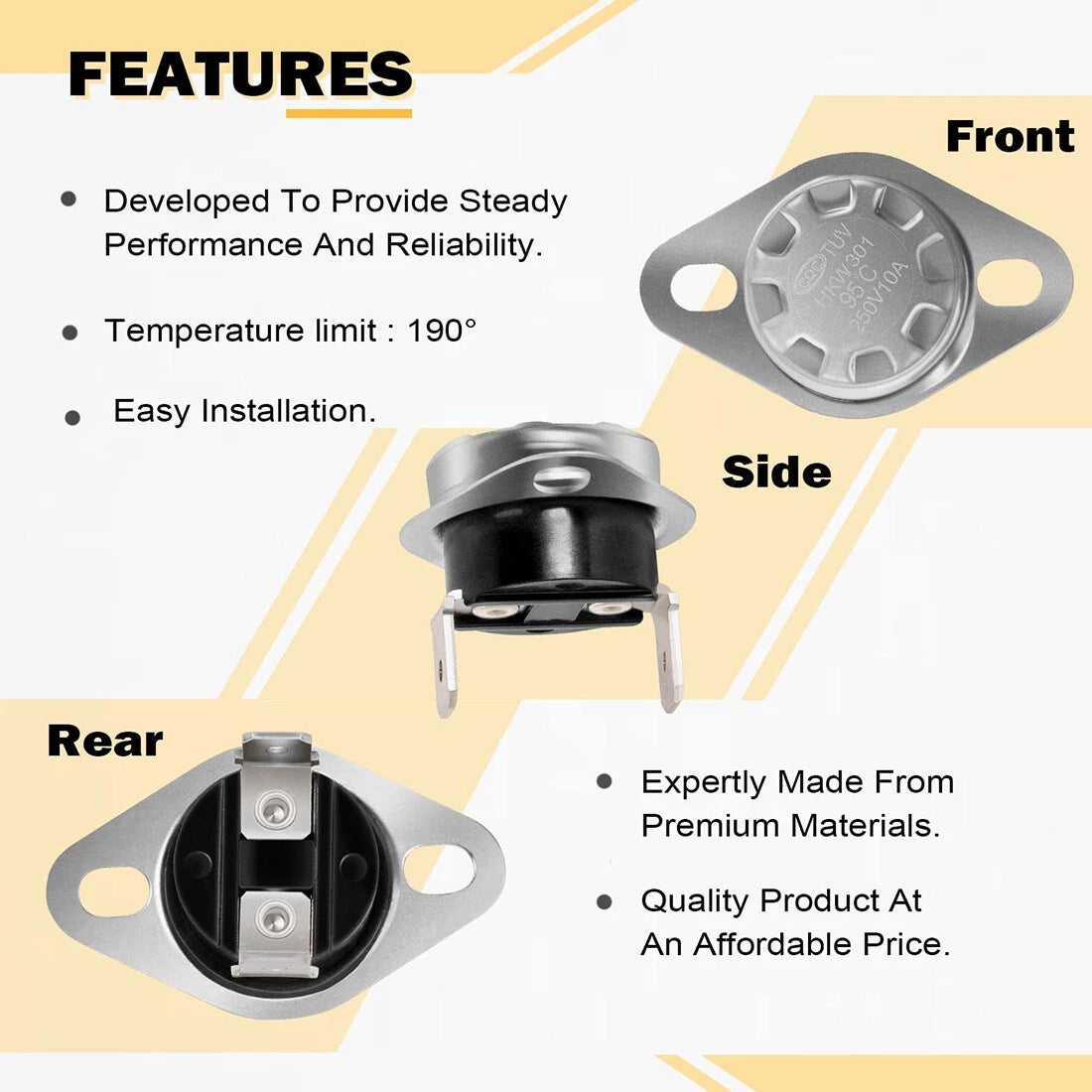 31091 Limit Switch for Atwood/Hydro Flame/Dometic RV Furnace (190°)
