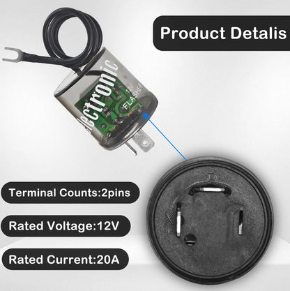 2X LED Flasher Relay 12V for Heavy Duty Turn Signal