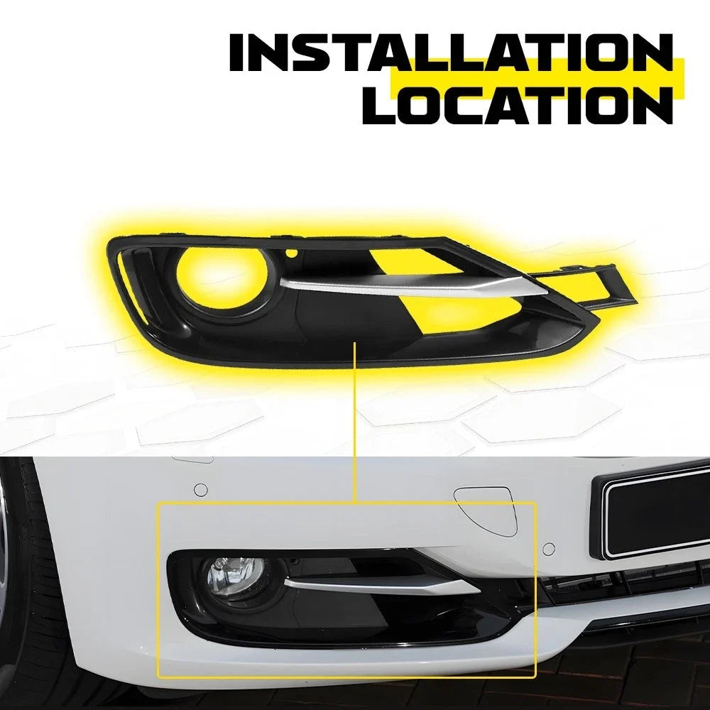 2X Fog Light Bezels Covers for BMW 3 Series F30 320 328 335 (2012–2015) EPY