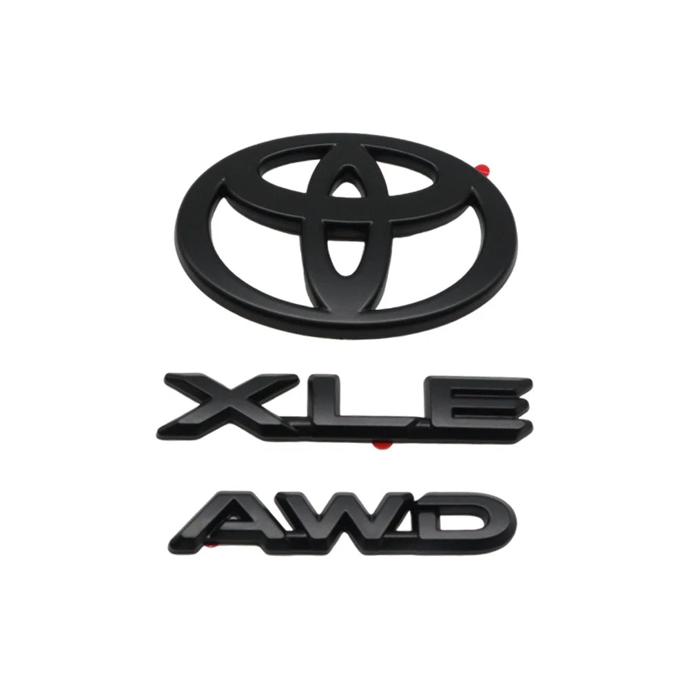 3PCS Overlay Kit for Grand Highlander XLE AWD (2024–2026) PT948-48244-02 Matte Black