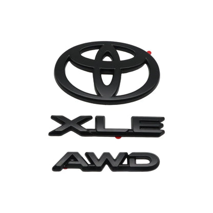 3PCS Overlay Kit for Grand Highlander XLE AWD (2024–2026) PT948-48244-02 Matte Black