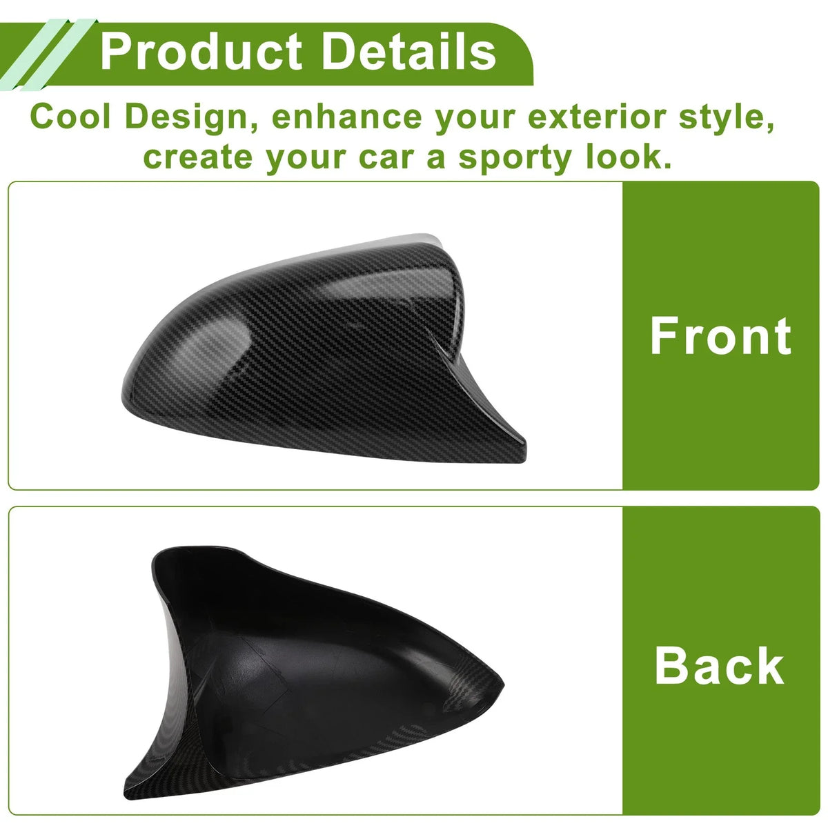 1 Pair ABS Mirror Cover Cap for Lexus CT/CT F Sport (2009–2022) 8794A30E00B1
