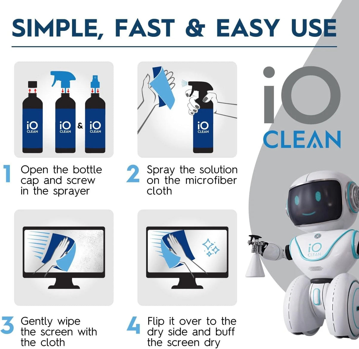 Screen Cleaner Spray for Automotive Screens (16oz)