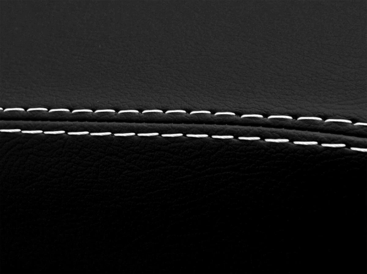 Leather Console Lid Armrest Cover for Toyota Camry (2018–2021) White Stitch