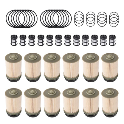 Set of 12 Diesel Fuel Filters for Freightliner Detroit DD13/DD15/DD16