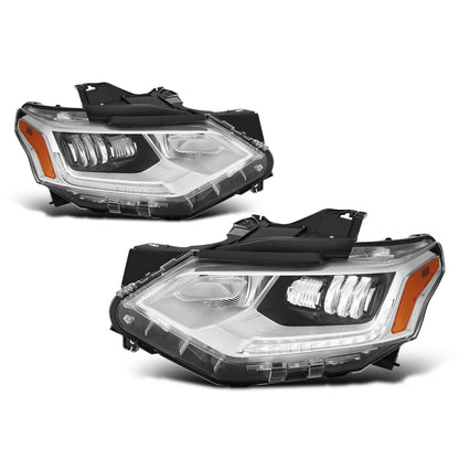 Driver Left Side Chrome Amber Headlight for Chevrolet Equinox (2018–2021)