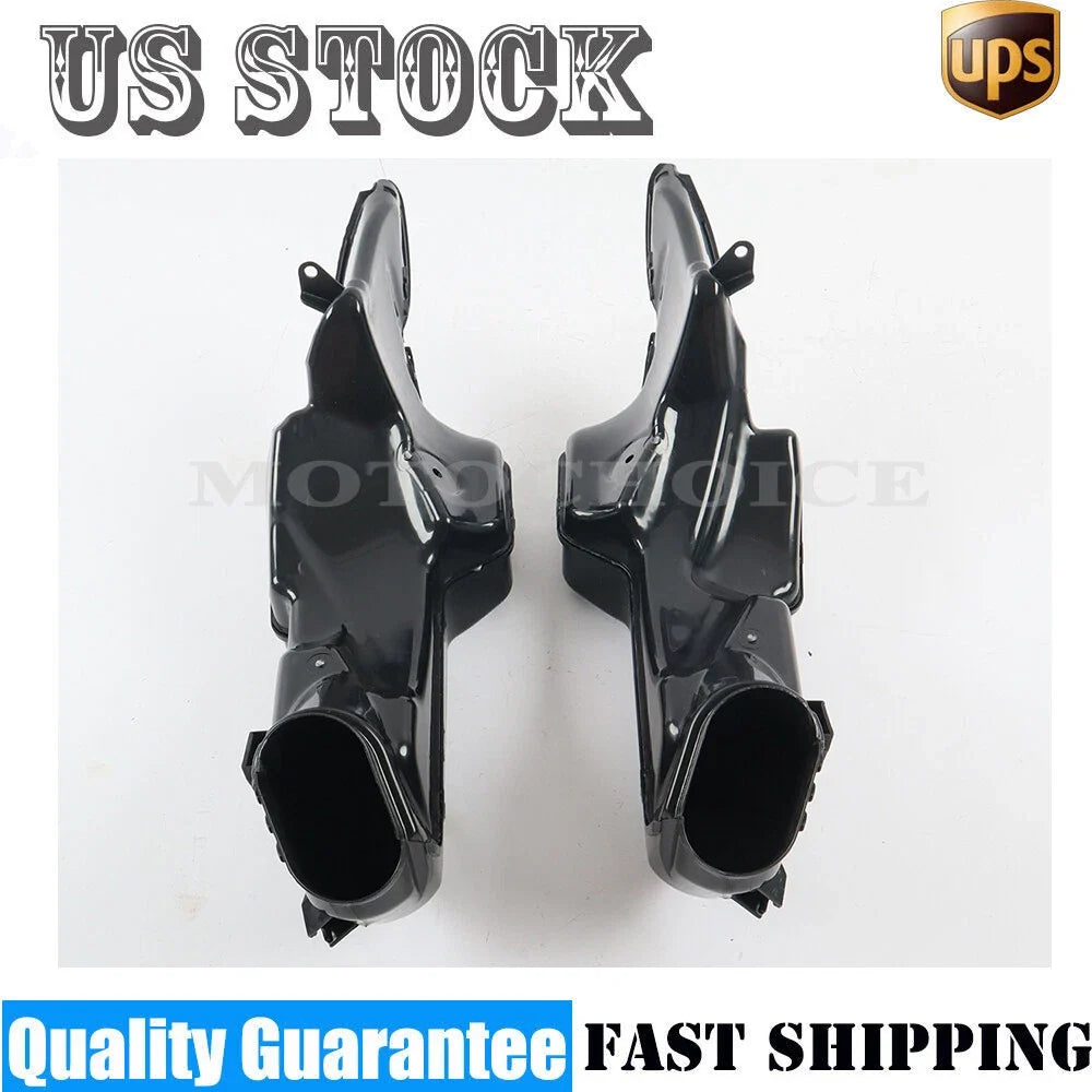 Unpainted Black Ram Air Tubes Duct Intake for Suzuki GSXR600 GSX-R 750 (2008–2010)