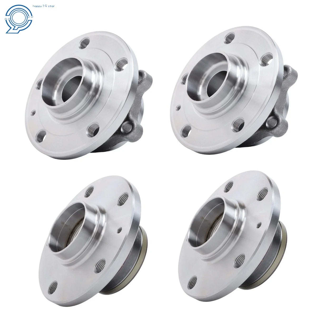Set of 4 Wheel Bearing & Hub Assembly for VW Tiguan Jetta Passat Eos (FWD)