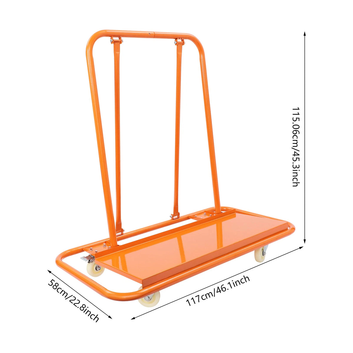 3000LBS Commercial Grade Drywall Cart Dolly for Handling Sheetrock