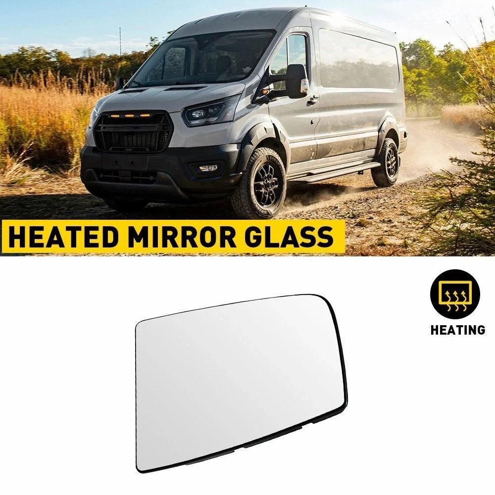 Heated Glass Mirror for Ford Transit 150 250 350 (2015–2022) - Upper Left Driver Side