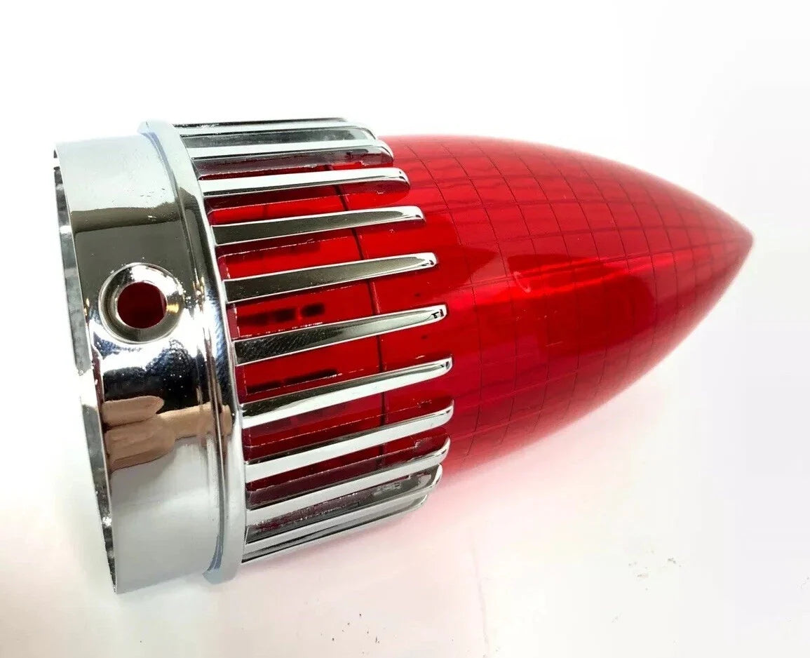 Red Tail Light Replacement Lens with Bezels for 1959 Cadillac (1959–1959)