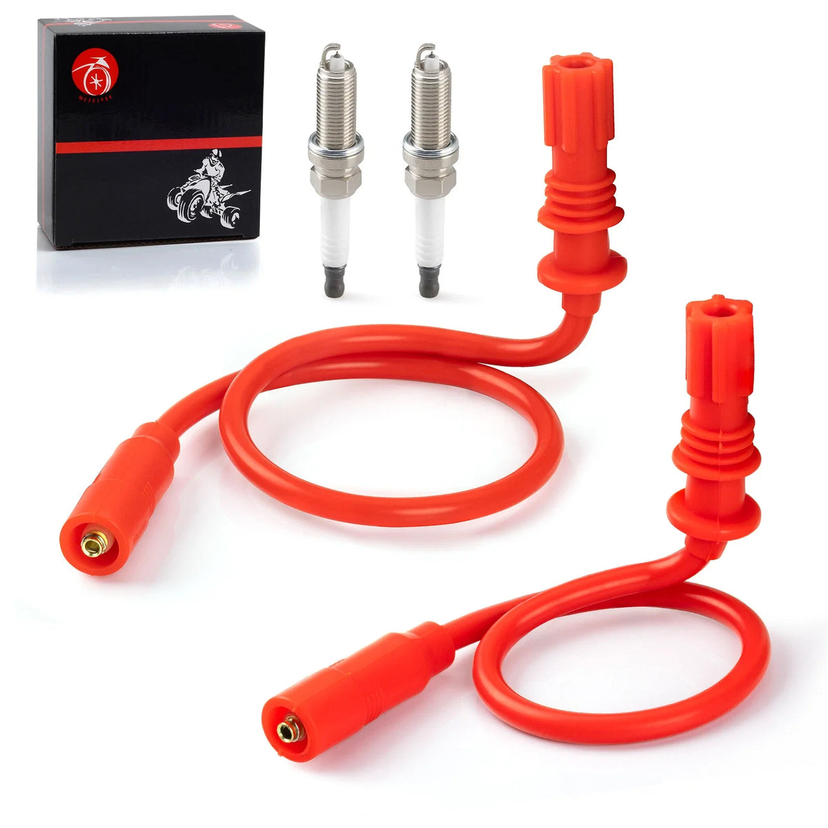2X Spark Plug Wire & Cap 4014007 4013328 for Polaris Sportsman 850 SP (2019)