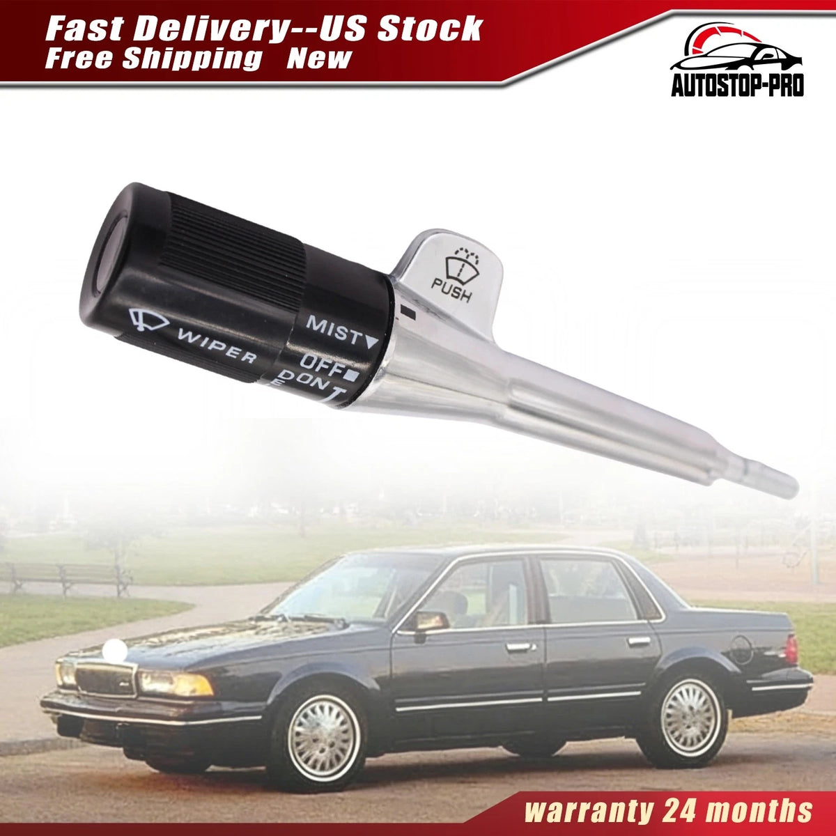 Chrome Turn Signal Delay Wiper Lever Switch for Chevrolet Buick GMC (2000–2006)