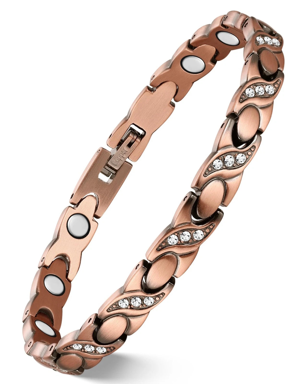 Feraco Pure Copper Bracelet for Women (8.66 Inches)