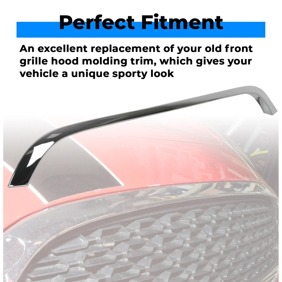 Chrome Grille Hood Molding Trim for Mini Cooper R55 R56 R58 R59 (2007–2015)
