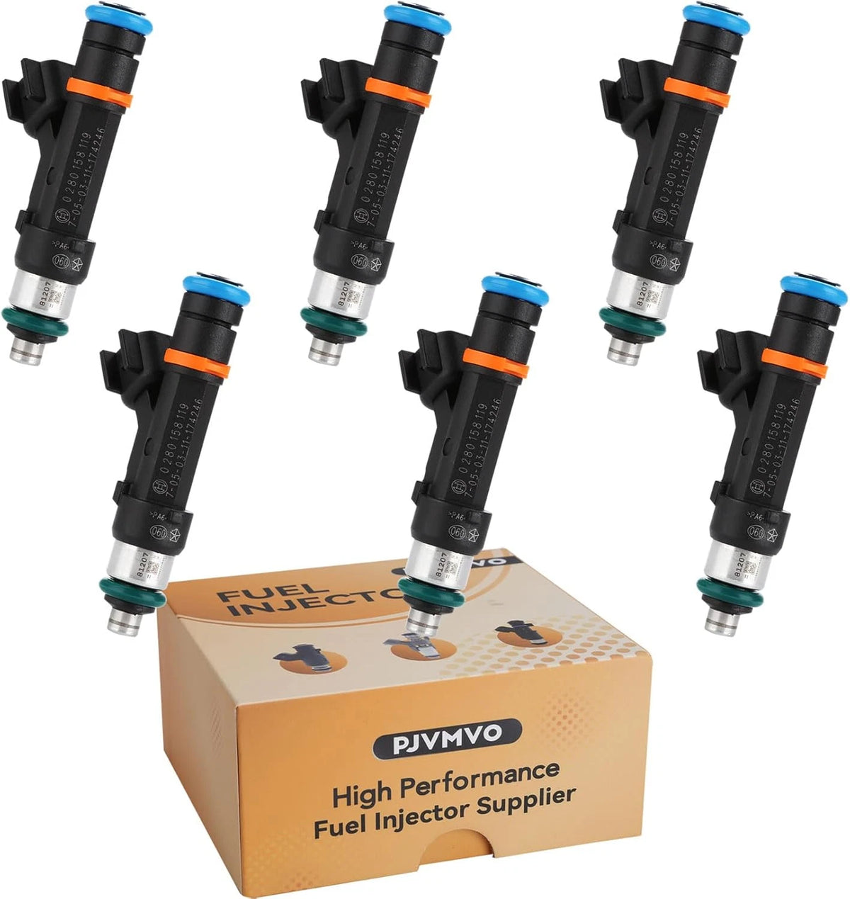 2X Fuel Injectors for Jeep Wrangler 3.8L (2007–2011) 0102MPFJ8119