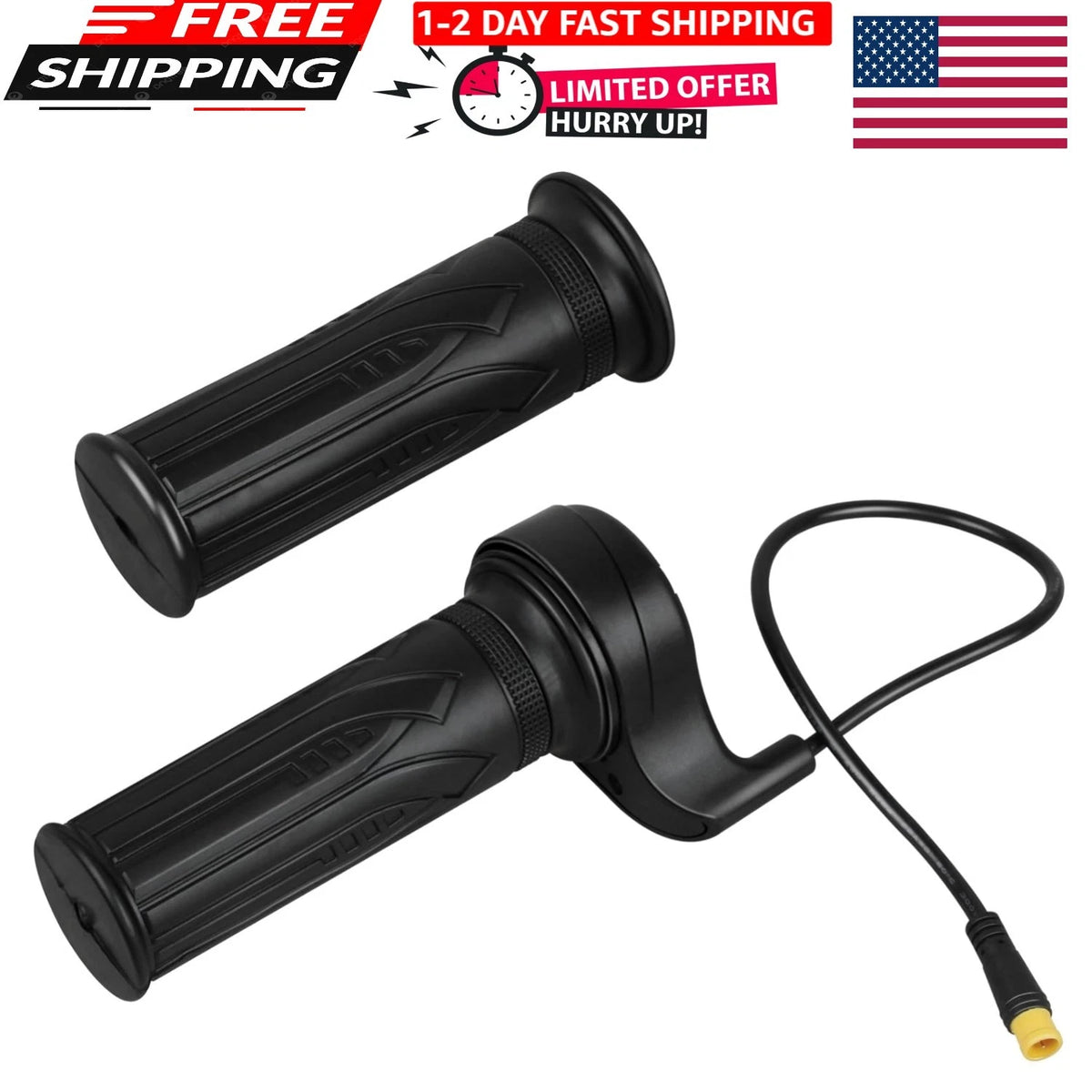 3-Pin Waterproof Electric Bike Throttle for Universal Ebike (12V-72V)