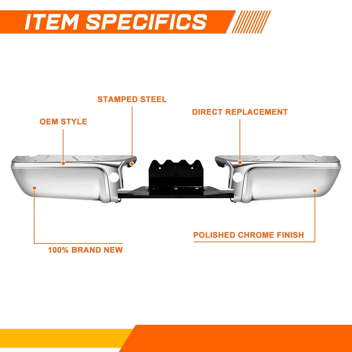 Rear Step Bumper for Ford F-250 F-350 Super Duty (2008–2016)
