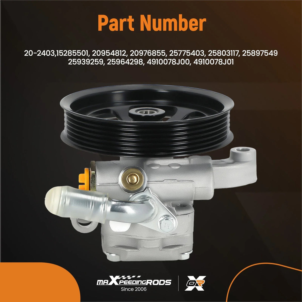 Power Steering Pump for Buick Enclave, GMC Acadia, Saturn (2010–2017) 20-2403