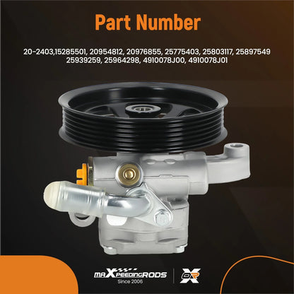 Power Steering Pump for Buick Enclave, GMC Acadia, Saturn (2010–2017) 20-2403