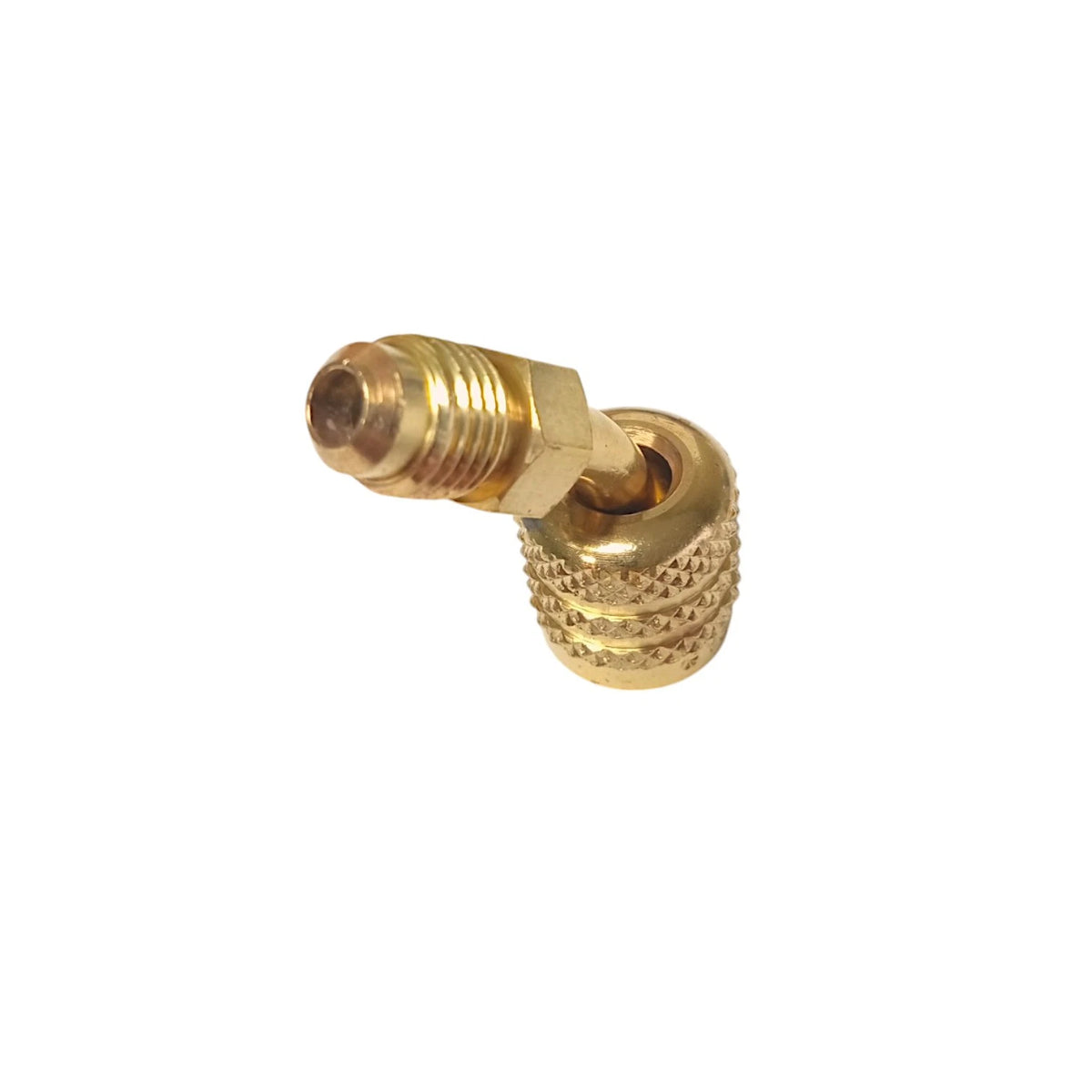 1/4" LH FFL to 1/4" RH MFL 45 Degree Adapter for Yellow Jacket 19180
