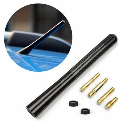 Set of 2 Short Black Carbon Fiber Antenna for Toyota (General Purpose)