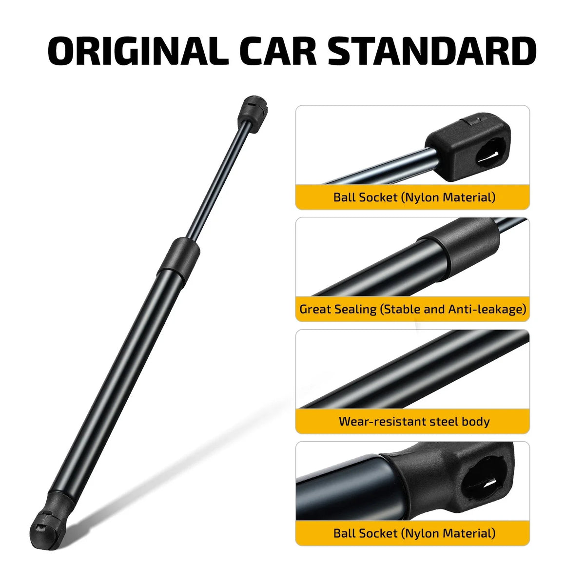 Set of 2 Gas Struts for Pickup Topper Door Cap (C16-15122)