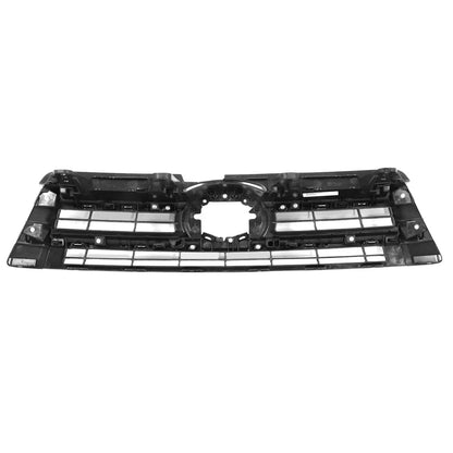 Horizontal Slats Grille with Badge Slot + Chrome Moulding for Toyota Highlander (2017–2018)
