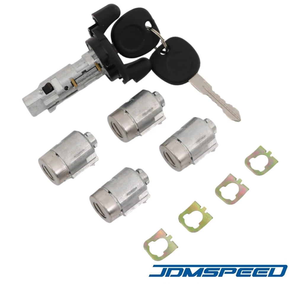 Ignition Switch Door Lock Cylinders w/ Keys for Chevy Express GMC Savana (2002–2007) - 598007, 704600, 706591, 15783575, DL8007U