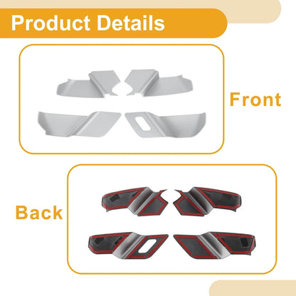 Interior Door Handle Bowl Cover Trim for Mazda CX60 (2022–2024) Silver Tone