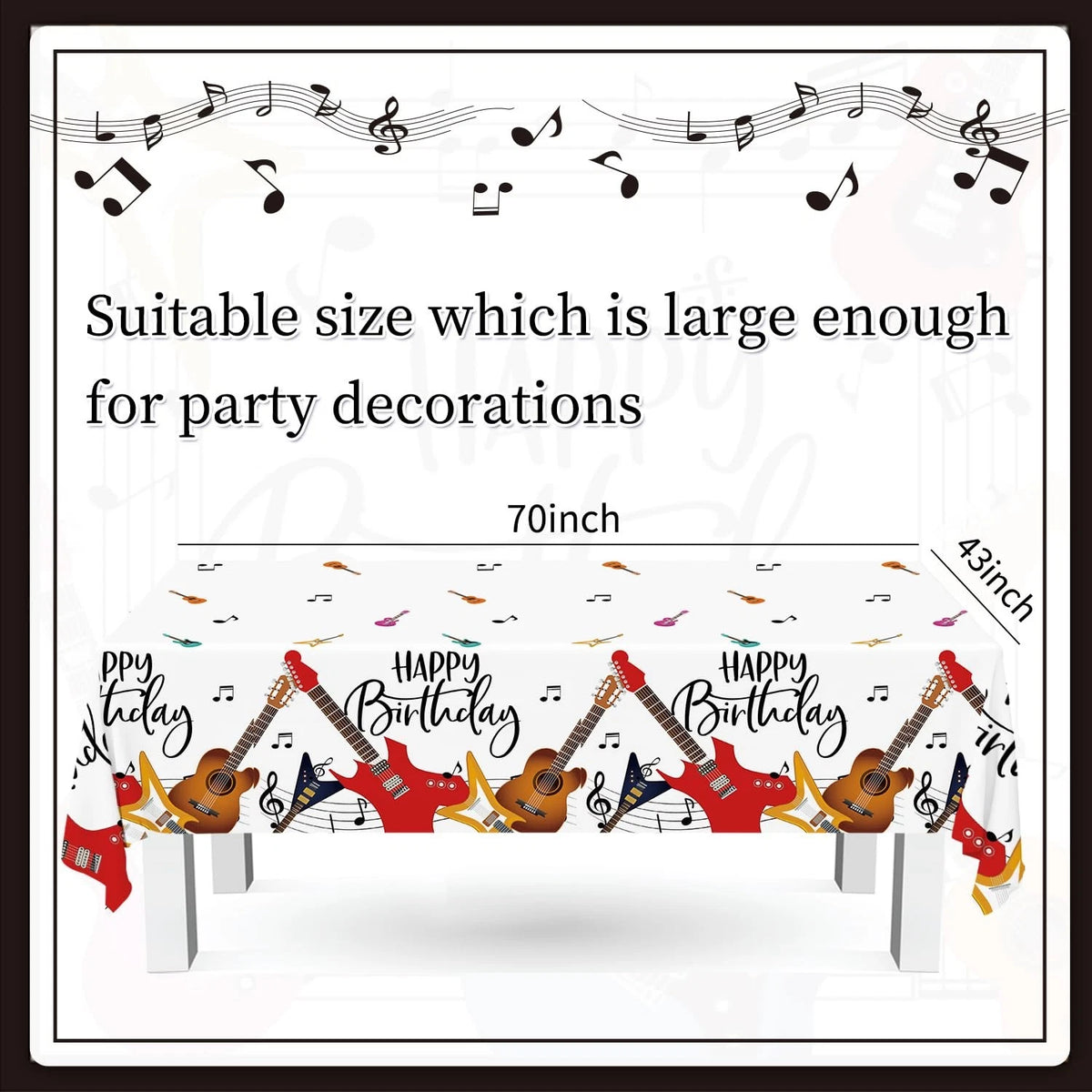 110pcs Music Theme Party Decorations for Guitar Birthday Party