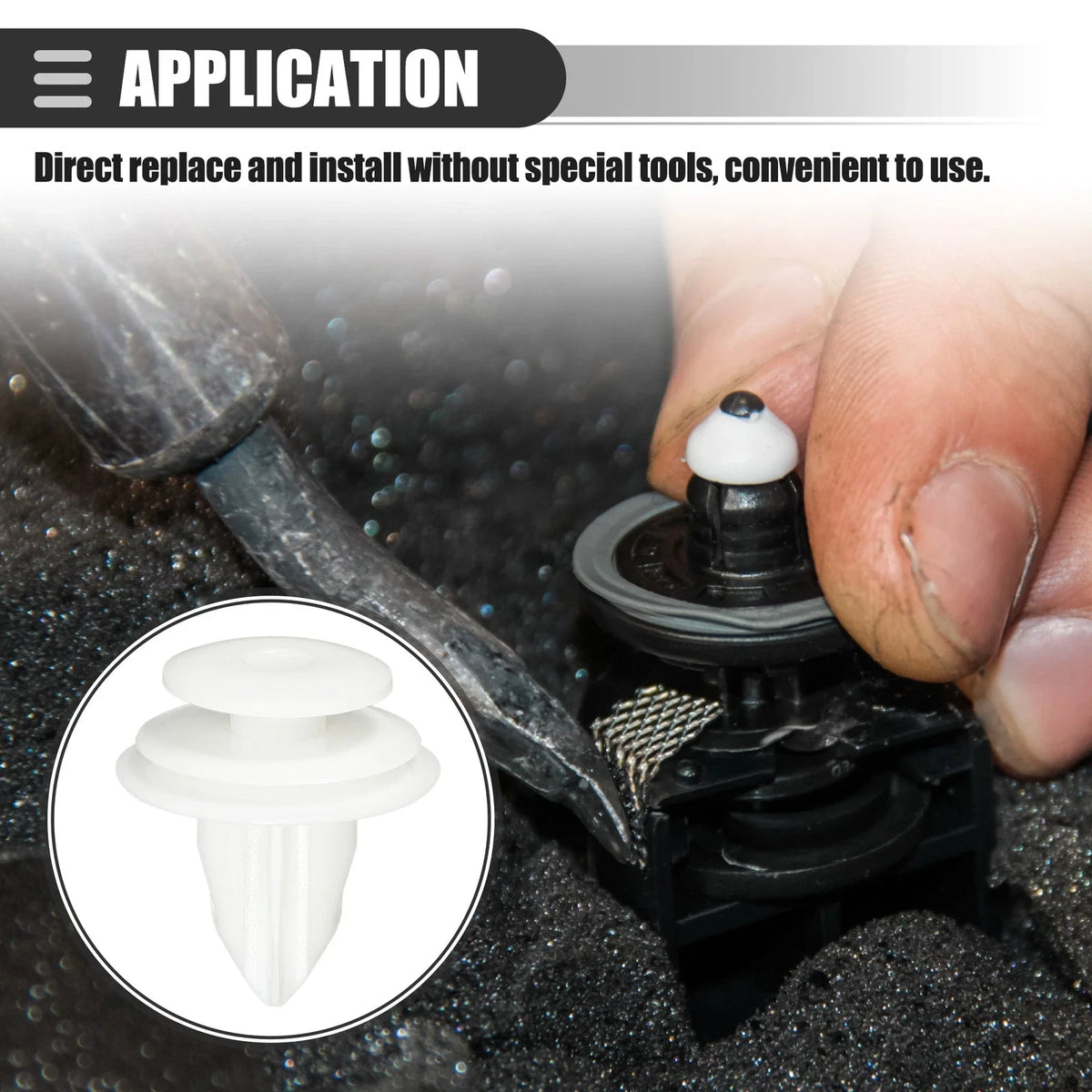 10 Pcs Door Trim Panel Push Clips for Nissan (No. 0155309791)
