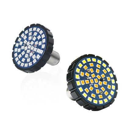 Set of 2 Amber LED Bullet Shape Turn Signal Lights for Harley Davidson