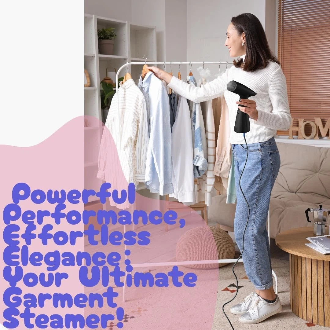 Handheld Garment Steamer for Clothes (Fast Heat-Up in 30 Seconds)