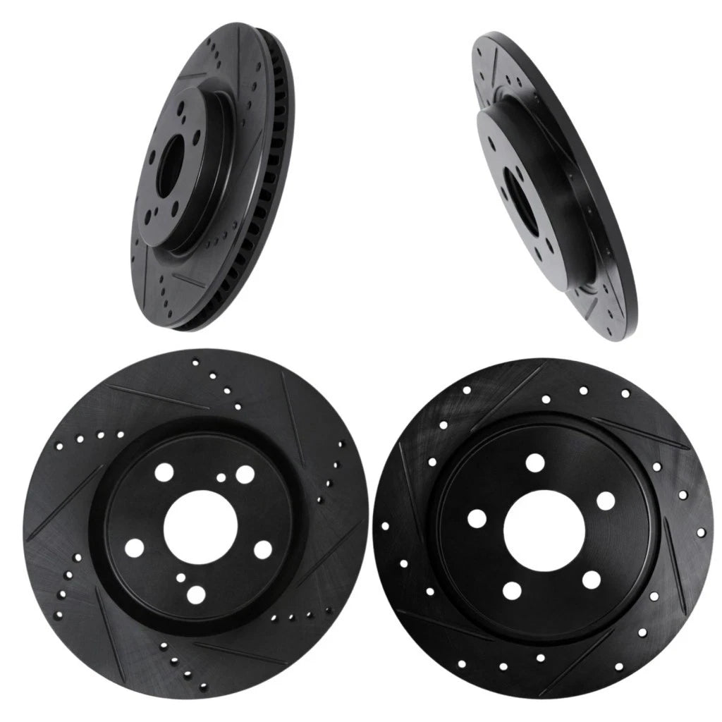 Rotor Set for Scion xB (2008–2015) ALX-PAU-DF-8004-76032-CLA1 Vented Drilled Slotted
