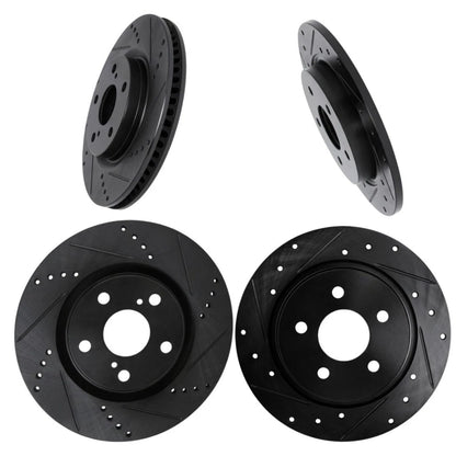 Rotor Set for Scion xB (2008–2015) ALX-PAU-DF-8004-76032-CLA1 Vented Drilled Slotted