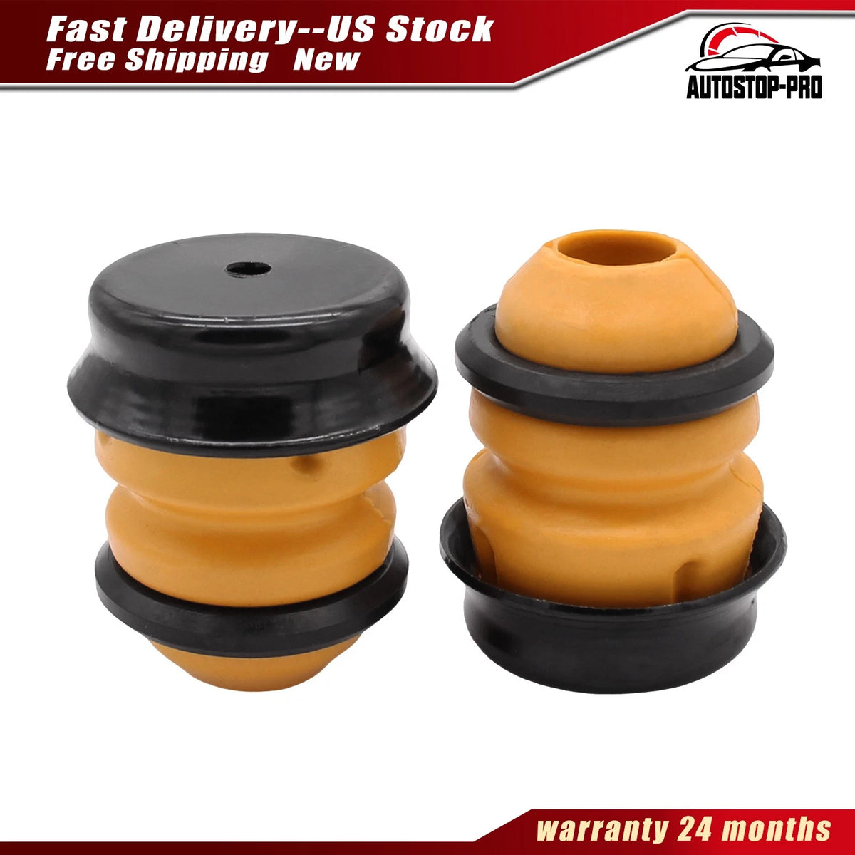 Pair Rear Shock Absorber Bump Stop for Hyundai Santa Fe (2012–2018) 55326-2W000, 553262W000