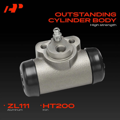 Set of 2 Rear Drum Brake Wheel Cylinders for Chevy Silverado 1500 GMC (WC370181, 19133370, 89059127, W610132)