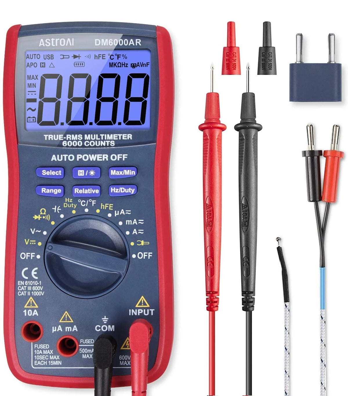AstroAI Digital Multimeter for Automotive Battery Testing