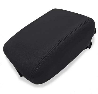 Center Console Lid Armrest Cover for Honda CR-V (2017–2021) Black PVC Leather