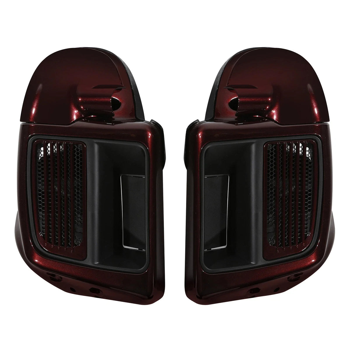 Lower Vented Fairing for Harley Street Glide (2014–2024) - Water-cooled, Twisted Cherry